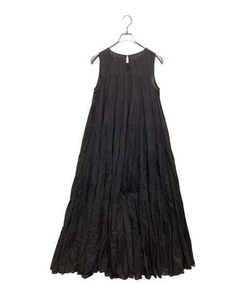 Spick and Span HYU100（スピック＆スパン）Spick and Span HYU100 (スピック＆スパン) ボイルティアードワンピース ブラック サイズ:SIZE 38の古着・服飾アイテム