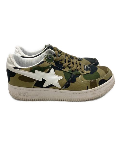 A BATHING APE（ア ベイシング エイプ）A BATHING APE (ア ベイシング エイプ) BAPE STA LOW カーキ サイズ:SIZE US10の古着・服飾アイテム