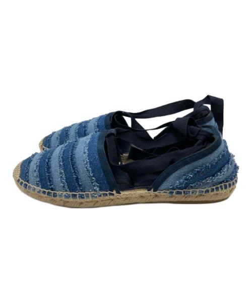 JIMMY CHOO（ジミーチュウ）JIMMY CHOO (ジミーチュウ) エスパドリーユ ブルー サイズ:SIZE 38の古着・服飾アイテム