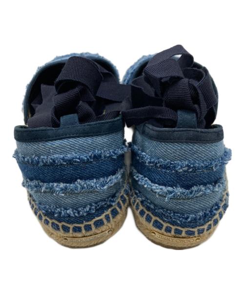 JIMMY CHOO（ジミーチュウ）JIMMY CHOO (ジミーチュウ) エスパドリーユ ブルー サイズ:SIZE 38の古着・服飾アイテム