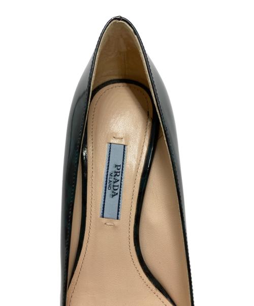 PRADA（プラダ）PRADA (プラダ) レオパードパテントパンプス グリーン サイズ:SIZE 36の古着・服飾アイテム