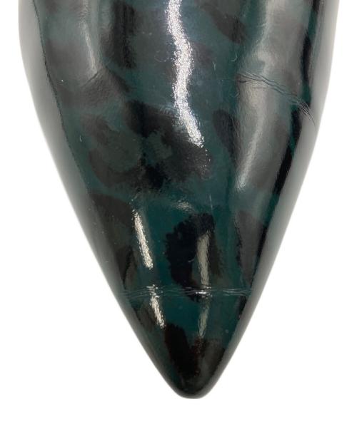 PRADA（プラダ）PRADA (プラダ) レオパードパテントパンプス グリーン サイズ:SIZE 36の古着・服飾アイテム