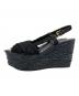 DOLCE & GABBANA (ドルチェ＆ガッバーナ) ウェッジソールサンダル ブラック サイズ:36：5000円