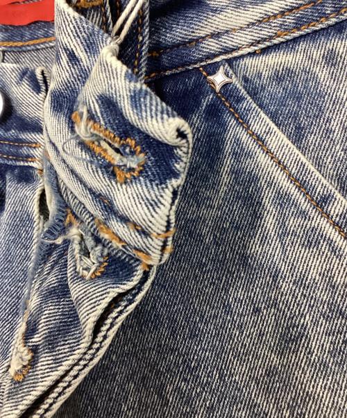 KUSIKOHC（クシコック）KUSIKOHC (クシコック) WORKWEAR MULTI RIVET DENIM / LT. BLU インディゴ サイズ:SIZE Sの古着・服飾アイテム