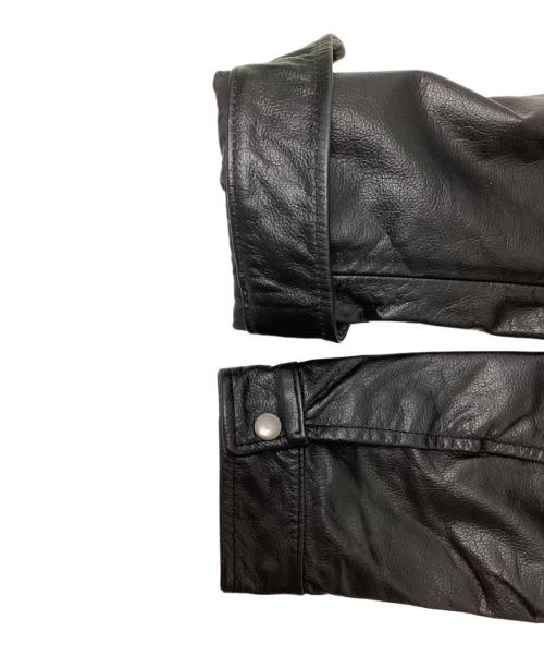 BOLINI（ボリーニ）BOLINI (ボリーニ) ジップアップレザージャケット ブラック サイズ:SIZE 50の古着・服飾アイテム