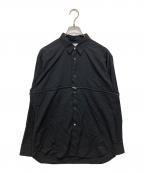 COMME des GARCONS SHIRT FOREVERコムデギャルソンシャツフォーエヴァー）の古着「ジップデザインシャツ」｜ブラック