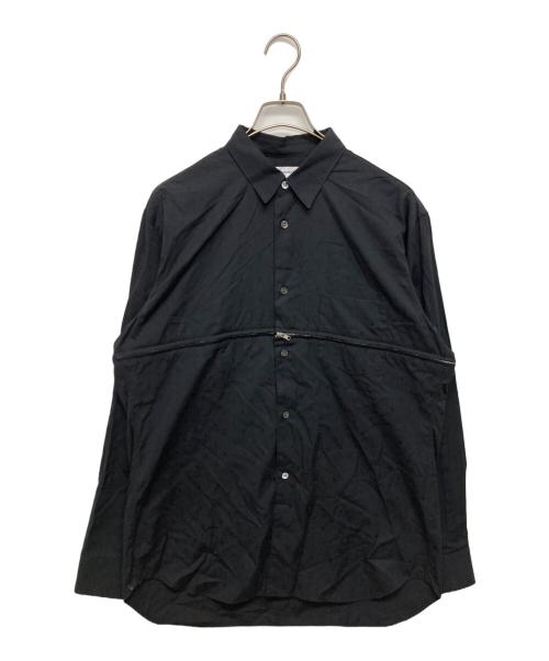 COMME des GARCONS SHIRT FOREVER（コムデギャルソンシャツフォーエヴァー）COMME des GARCONS SHIRT FOREVER (コムデギャルソンシャツフォーエヴァー) ジップデザインシャツ ブラック サイズ:SIZE Mの古着・服飾アイテム