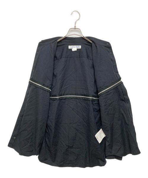 COMME des GARCONS SHIRT FOREVER（コムデギャルソンシャツフォーエヴァー）COMME des GARCONS SHIRT FOREVER (コムデギャルソンシャツフォーエヴァー) ジップデザインシャツ ブラック サイズ:SIZE Mの古着・服飾アイテム