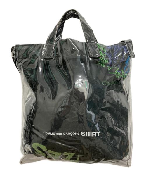 COMME des GARCONS SHIRT（コムデギャルソンシャツ）COMME des GARCONS SHIRT (コムデギャルソンシャツ) PVC Messenger Tote ブラックの古着・服飾アイテム