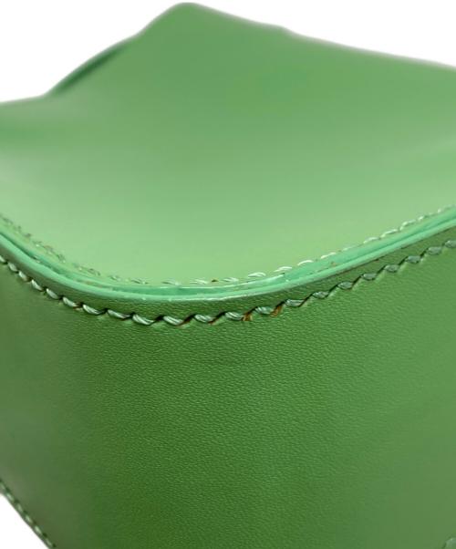 ED ROBERT JUDSON（エド ロバート ジャドソン）ED ROBERT JUDSON (エド ロバート ジャドソン) BOX STITCH SHOULDER POUCH グリーンの古着・服飾アイテム