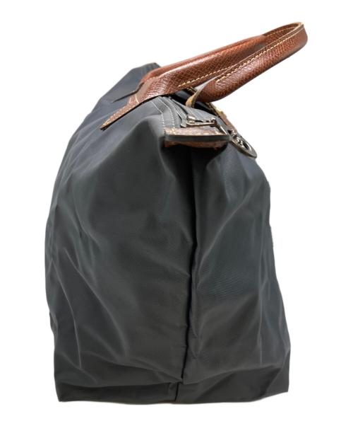 LONGCHAMP（ロンシャン）LONGCHAMP (ロンシャン) ル プリアージュ M トップハンドルバッグ ブラウン×ネイビー サイズ:不明の古着・服飾アイテム