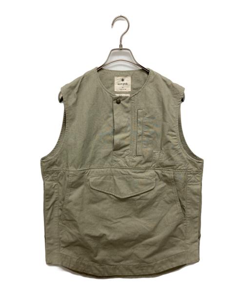 Snow peak（スノーピーク）Snow peak (スノーピーク) TAKIBI Canvas Vest ベージュ サイズ:SIZE Mの古着・服飾アイテム