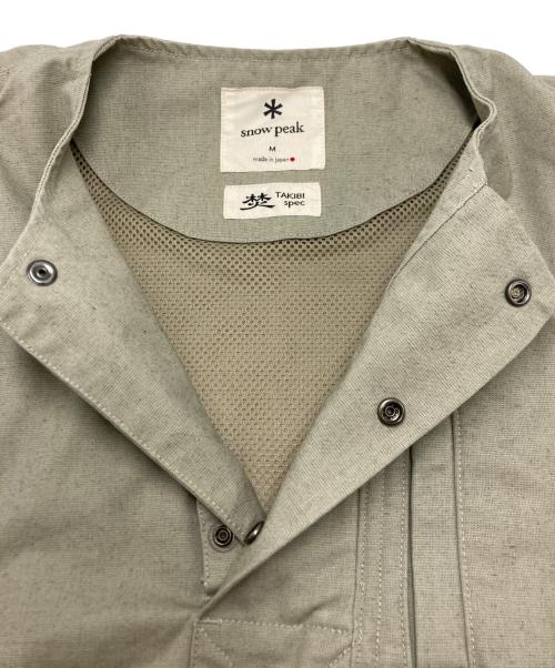 Snow peak（スノーピーク）Snow peak (スノーピーク) TAKIBI Canvas Vest ベージュ サイズ:SIZE Mの古着・服飾アイテム