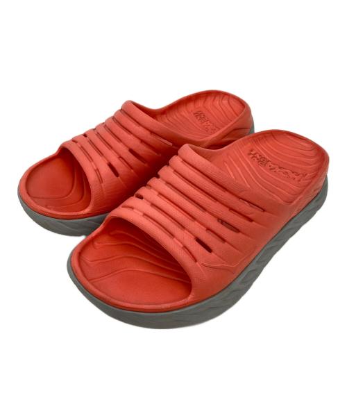 HOKAONEONE（ホカオネオネ）HOKAONEONE (ホカオネオネ) RECOVERY SLIDE レッド サイズ:9の古着・服飾アイテム