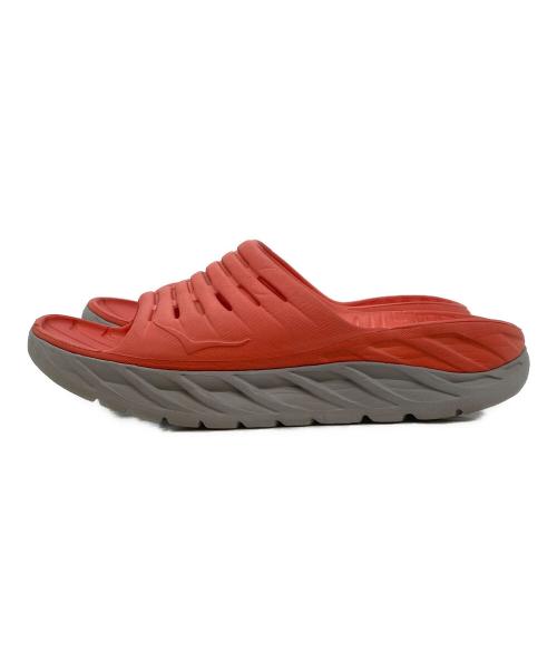 HOKAONEONE（ホカオネオネ）HOKAONEONE (ホカオネオネ) RECOVERY SLIDE レッド サイズ:9の古着・服飾アイテム