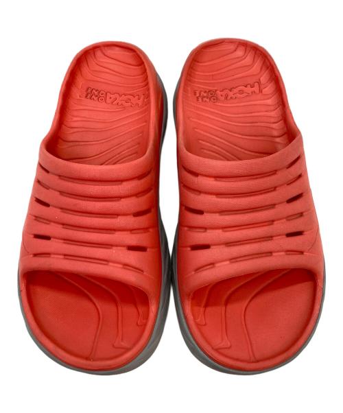 HOKAONEONE（ホカオネオネ）HOKAONEONE (ホカオネオネ) RECOVERY SLIDE レッド サイズ:9の古着・服飾アイテム