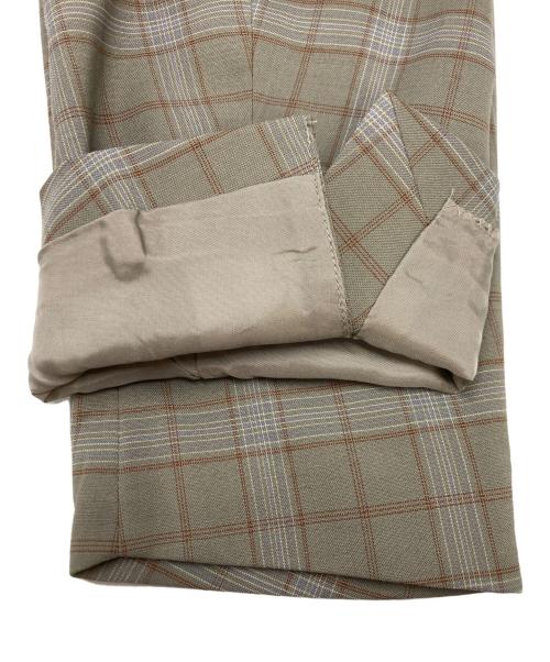 MAISON SPECIAL（メゾンスペシャル）MAISON SPECIAL (メゾンスペシャル) チェックセットアップスーツ ベージュ サイズ:SIZE 44の古着・服飾アイテム