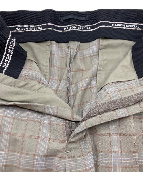 MAISON SPECIAL（メゾンスペシャル）MAISON SPECIAL (メゾンスペシャル) チェックセットアップスーツ ベージュ サイズ:SIZE 44の古着・服飾アイテム