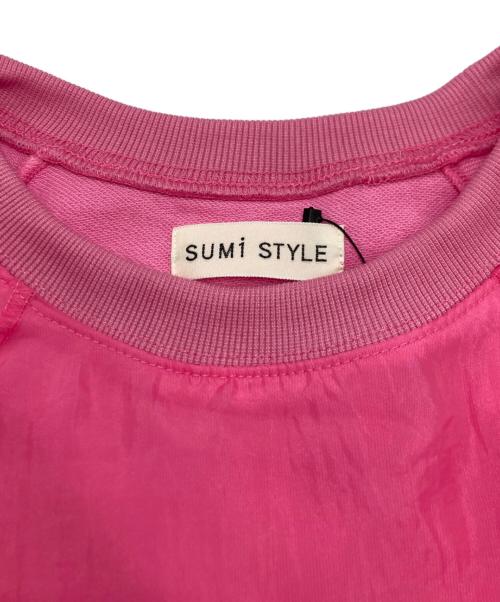 SUM1 STYLE（スミスタイル）SUM1 STYLE (スミスタイル) シアーレイヤードスウェット ピンク サイズ:SIZE Freeの古着・服飾アイテム