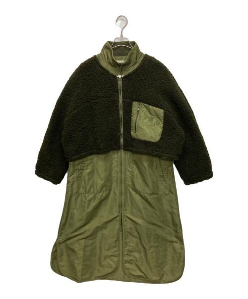 SUM1 STYLE（スミスタイル）SUM1 STYLE (スミスタイル) ボアブルゾン付き3WAY馬刺繍コート カーキ サイズ:SIZE FREEの古着・服飾アイテム