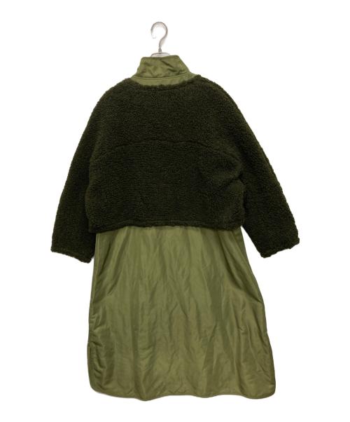 SUM1 STYLE（スミスタイル）SUM1 STYLE (スミスタイル) ボアブルゾン付き3WAY馬刺繍コート カーキ サイズ:SIZE FREEの古着・服飾アイテム