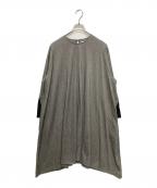 ear PAPILLONNERイアパピヨネ）の古着「チェック柄ロングワンピース」｜グレー