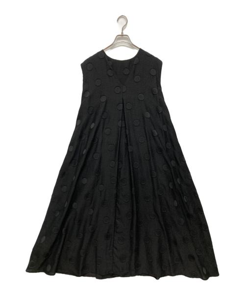 ear PAPILLONNER（イアパピヨネ）ear PAPILLONNER (イアパピヨネ) 2WAY Aラインワンピース ブラック サイズ:SIZE Free 未使用品の古着・服飾アイテム