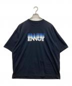 ENNOYエンノイ）の古着「Electric Logo GradationTシャツ」｜ネイビー