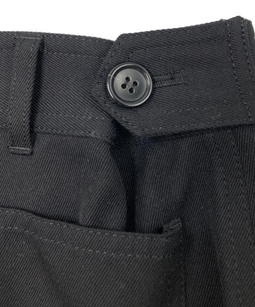 COMME des GARCONS SHIRT（コムデギャルソンシャツ）COMME des GARCONS SHIRT (コムデギャルソンシャツ) PLYSTER WOOL GABARDINE PATCHWORK PANTS ブラック サイズ:SIZE Lの古着・服飾アイテム