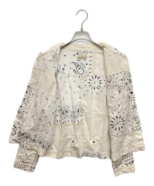 KAPITAL（キャピタル）KAPITAL (キャピタル) Gauze Bandana Patchwork pt 1st JKT Jacket ベージュ サイズ:SIZE Mの古着・服飾アイテム