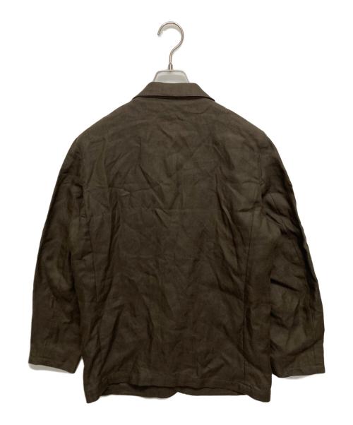 MARGARET HOWELL（マーガレットハウエル）MARGARET HOWELL (マーガレットハウエル) リネンテーラードジャケット ブラウン サイズ:SIZE Mの古着・服飾アイテム