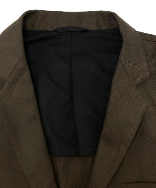 MARGARET HOWELL（マーガレットハウエル）MARGARET HOWELL (マーガレットハウエル) リネンテーラードジャケット ブラウン サイズ:SIZE Mの古着・服飾アイテム