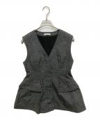 CLANEクラネ）の古着「PANNIER LINE DENIM BUSTIER」｜グレー