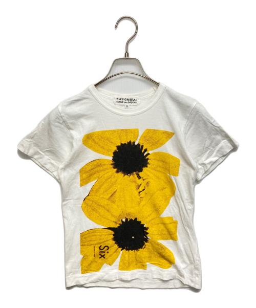 COMME des GARCONS（コムデギャルソン）COMME des GARCONS (コムデギャルソン) Six ひまわり Tシャツ イエロー×ホワイト サイズ:SIZE Sの古着・服飾アイテム