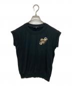 GUCCIグッチ）の古着「シェリーラインノースリーブスウェット」｜ブラック