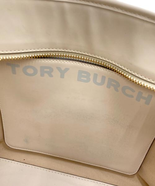 TORY BURCH（トリーバーチ）TORY BURCH (トリーバーチ) ジェミニリンク キャンバス スモールトート ベージュの古着・服飾アイテム