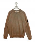 STONE ISLANDストーンアイランド）の古着「ガーメントダ ロゴワッペンスウェット」｜ブラウン
