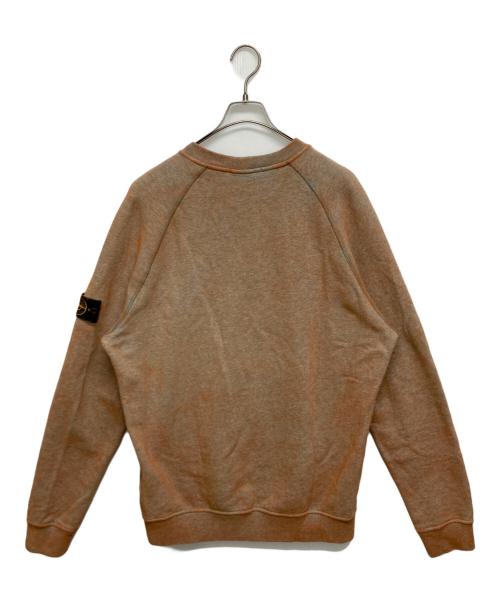 STONE ISLAND（ストーンアイランド）STONE ISLAND (ストーンアイランド) ガーメントダ ロゴワッペンスウェット ブラウン サイズ:SIZE XLの古着・服飾アイテム