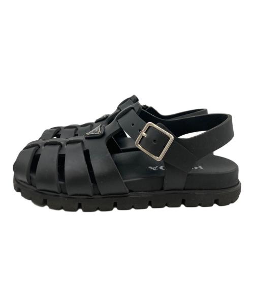 PRADA（プラダ）PRADA (プラダ) ラバーフィッシャーマンサンダル ブラック サイズ:SIZE 35の古着・服飾アイテム
