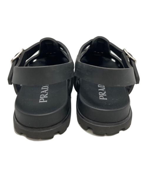 PRADA（プラダ）PRADA (プラダ) ラバーフィッシャーマンサンダル ブラック サイズ:SIZE 35の古着・服飾アイテム