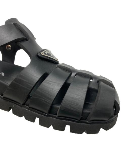 PRADA（プラダ）PRADA (プラダ) ラバーフィッシャーマンサンダル ブラック サイズ:SIZE 35の古着・服飾アイテム