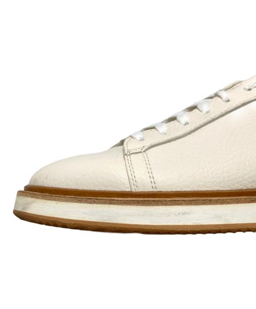BRUNELLO CUCINELLI（ブルネロクチネリ）BRUNELLO CUCINELLI (ブルネロクチネリ) グレインカーフスキン スニーカー ホワイト サイズ:SIZE 39の古着・服飾アイテム