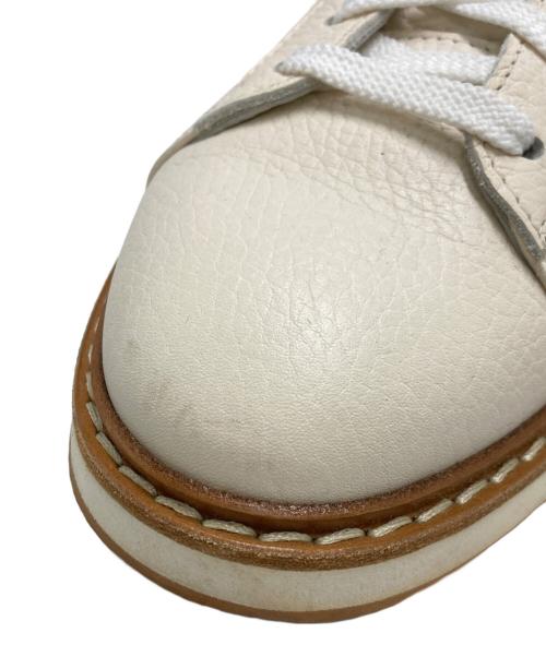 BRUNELLO CUCINELLI（ブルネロクチネリ）BRUNELLO CUCINELLI (ブルネロクチネリ) グレインカーフスキン スニーカー ホワイト サイズ:SIZE 39の古着・服飾アイテム