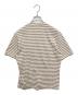 BRUNELLO CUCINELLI (ブルネロクチネリ) ボーダーTシャツ ベージュ×ホワイト サイズ:SIZE M：9000円