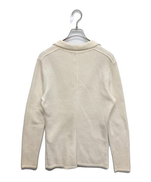 LARDINI（ラルディーニ）LARDINI (ラルディーニ) ニットジャケット ホワイト サイズ:SIZE Mの古着・服飾アイテム