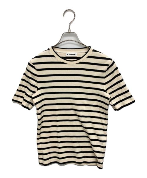 JIL SANDER+（ジルサンダープラス）JIL SANDER+ (ジルサンダープラス) ボーダーカットソー ホワイト×ブラック サイズ:SIZE Sの古着・服飾アイテム