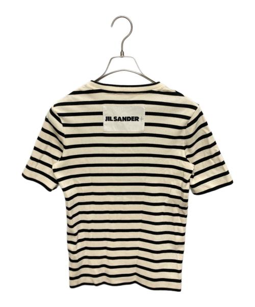 JIL SANDER+（ジルサンダープラス）JIL SANDER+ (ジルサンダープラス) ボーダーカットソー ホワイト×ブラック サイズ:SIZE Sの古着・服飾アイテム