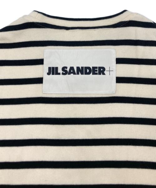 JIL SANDER+（ジルサンダープラス）JIL SANDER+ (ジルサンダープラス) ボーダーカットソー ホワイト×ブラック サイズ:SIZE Sの古着・服飾アイテム