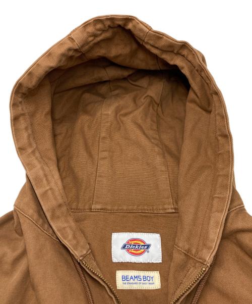 Dickies（ディッキーズ）Dickies (ディッキーズ) BEAMS BOY (ビームスボーイ) フーデッドジャケット ブラウン サイズ:SIZE FREEの古着・服飾アイテム