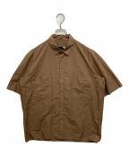 ATONエイトン）の古着「オーバーサイズシャツ」｜ブラウン